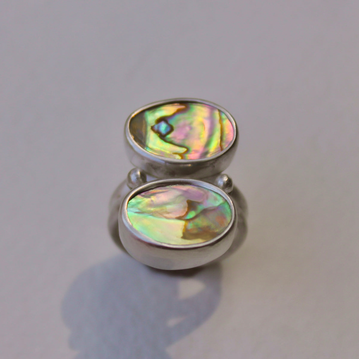 Double Abalone Ring 7