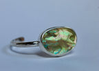 Hammered Abalone Cuff