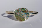 Hammered Abalone Cuff