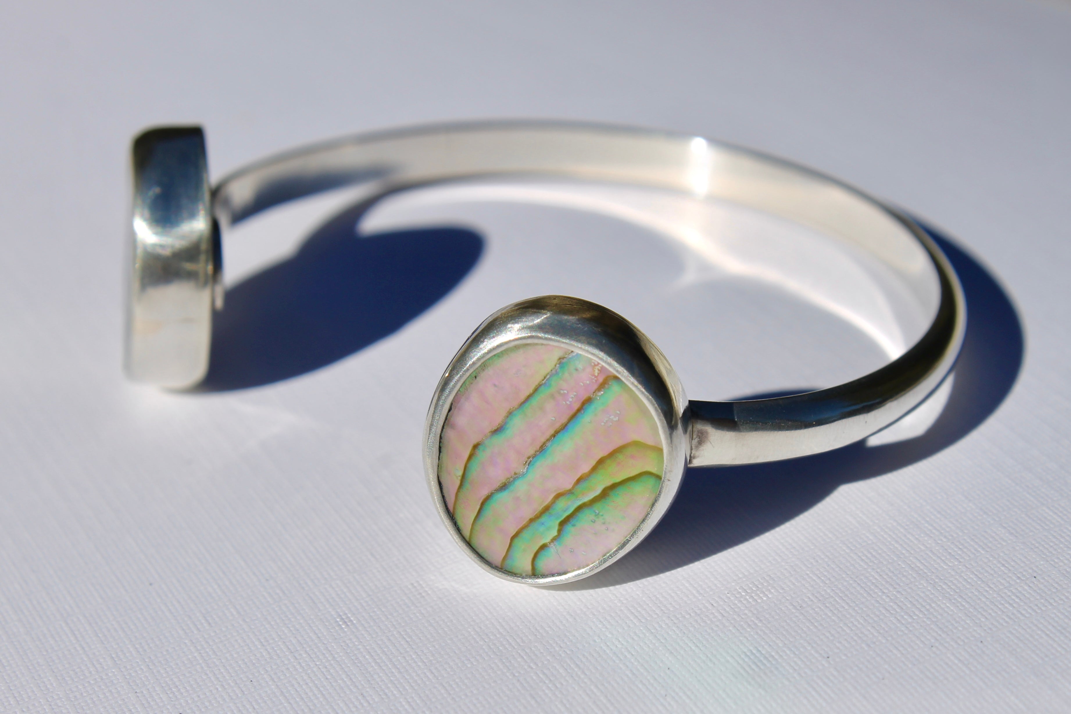 Double Abalone Cuff
