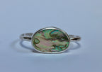 Hammered Abalone Cuff