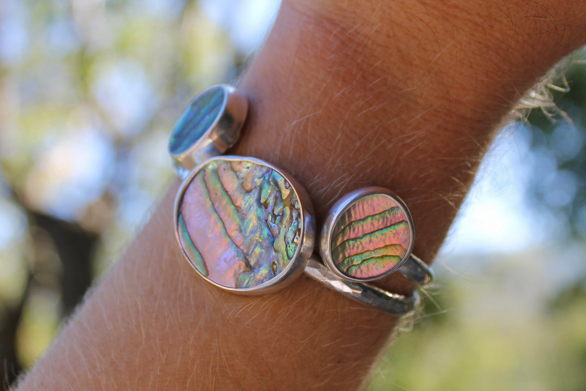 Double Abalone Cuff