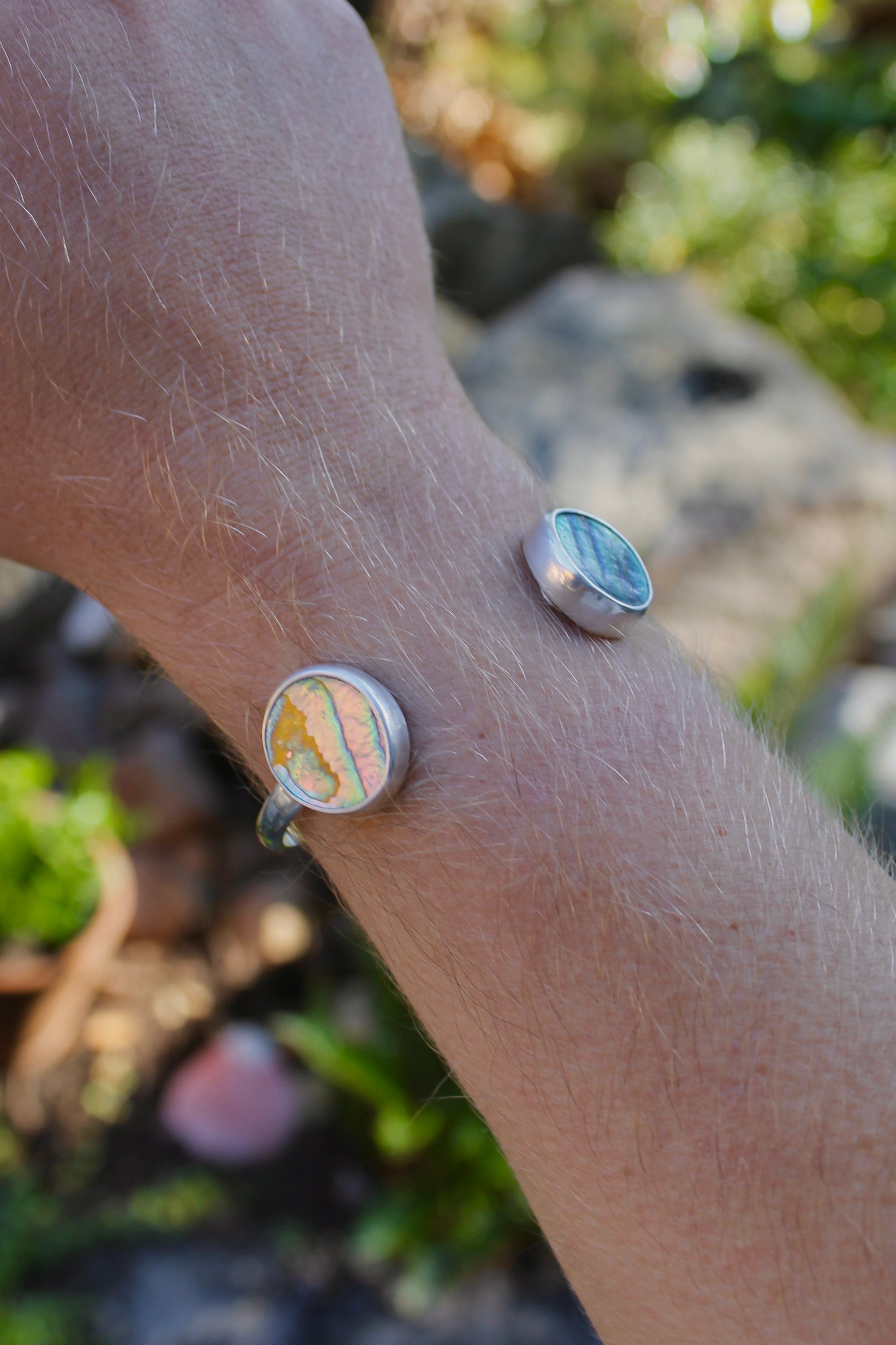 Double Abalone Cuff