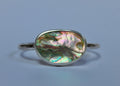 Hammered Abalone Cuff