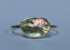 Hammered Abalone Cuff