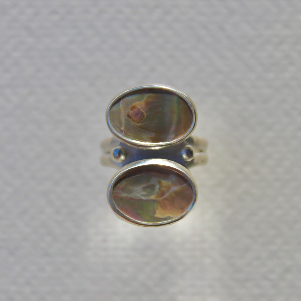 Double Abalone Ring 7