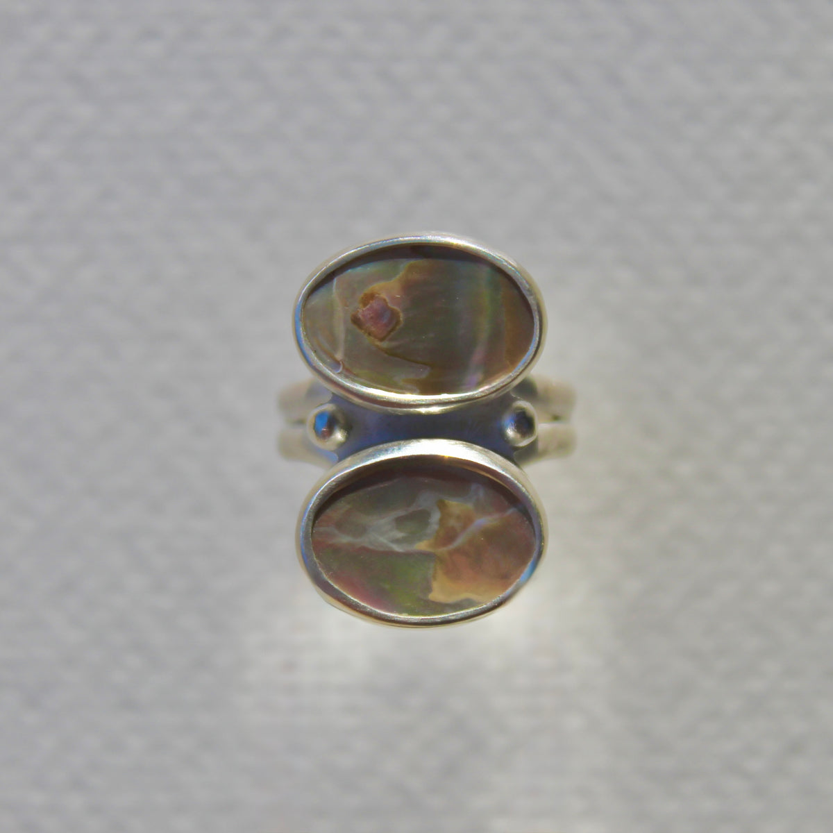 Double Abalone Ring 7