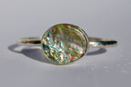Hammered Abalone Cuff