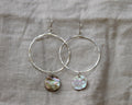 Abalone Hammered Hoop