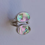 Double Abalone Ring 7