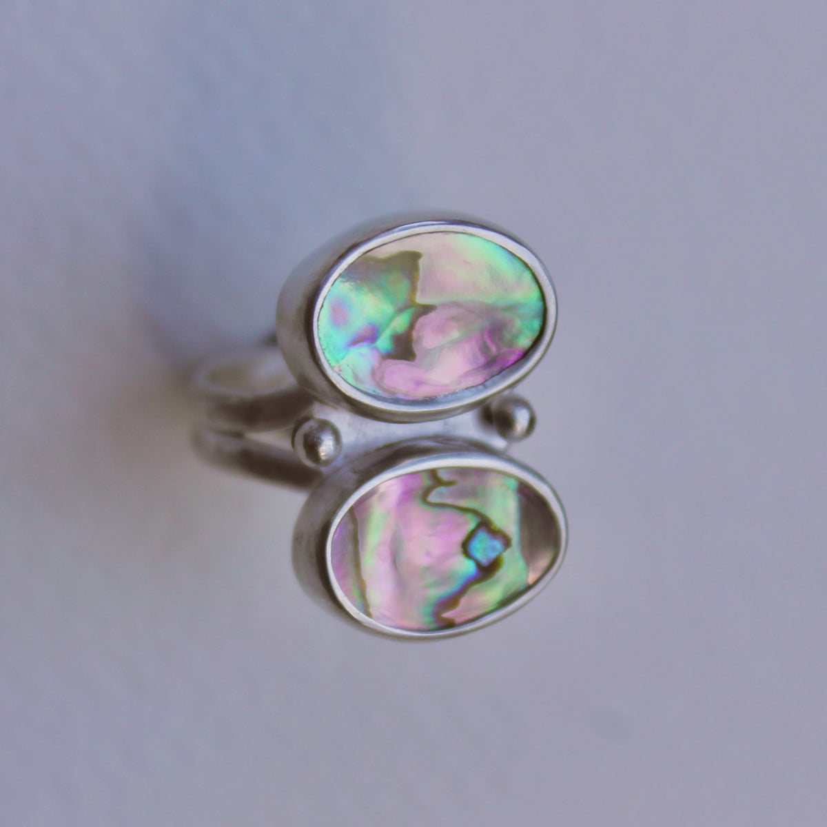 Double Abalone Ring 7