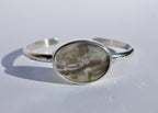 Hammered Abalone Cuff