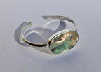 Hammered Abalone Cuff