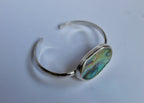 Hammered Abalone Cuff