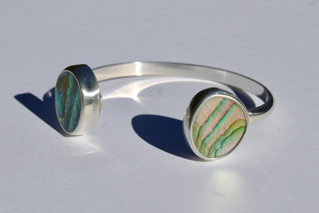 Double Abalone Cuff