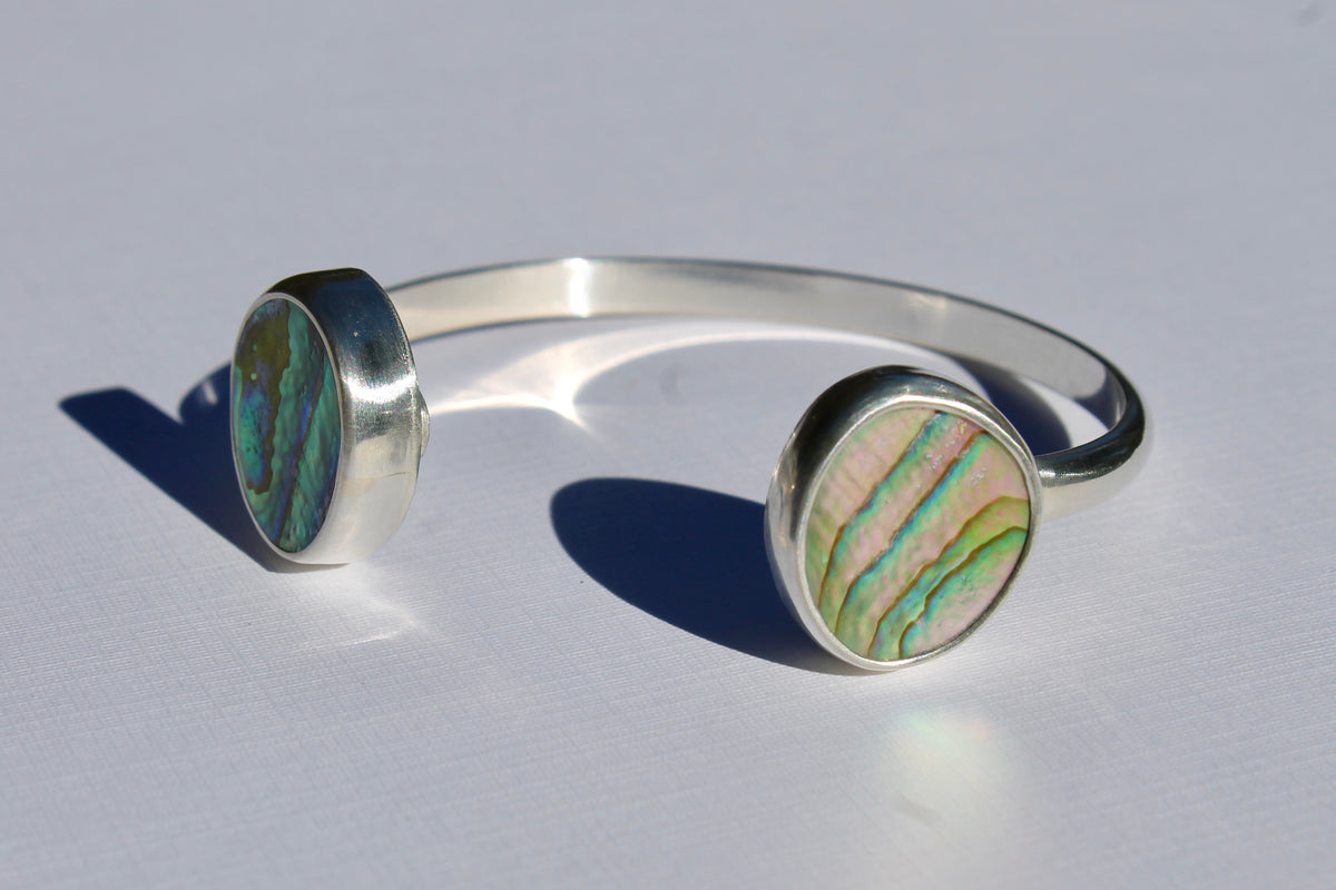 Double Abalone Cuff