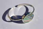 Hammered Abalone Cuff
