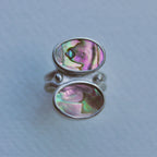 Double Abalone Ring 7