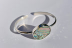 Hammered Abalone Cuff