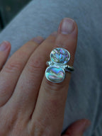 Chunky Double Abalone Ring 5