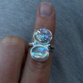 Chunky Double Abalone Ring 5